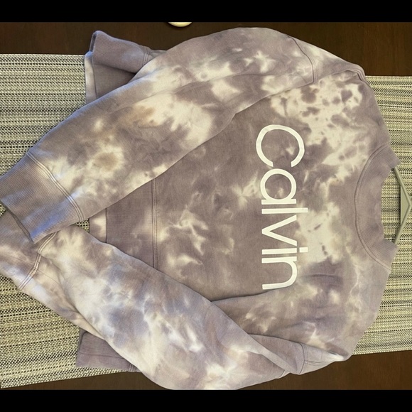 Calvin Klein Sweaters - Calvin Klein tie dye cropped sweatshirt